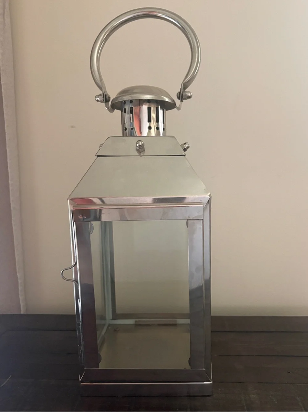 Stainless Steel Silver Lantern - Home Accents